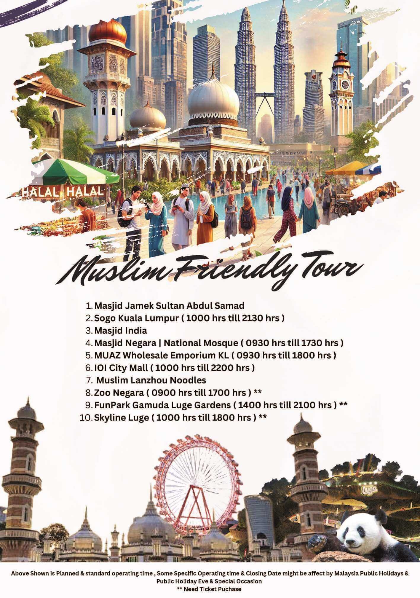 Muslim Friendly Tour - Van Transportation In Malaysia for Tourist